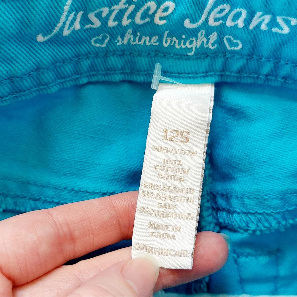 Blue Denim Shorts size 12S girls Justice‎